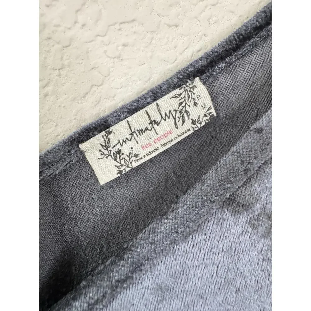 Free People Tie For You Velvet Cami Top Festival Sz‎ XS Boho Y2K